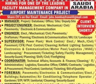 Job Openings for Saudi Arabia Airport Maintenance Project – Apply Now!