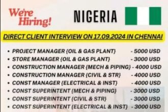 Nigeria Oil & Gas Job Openings