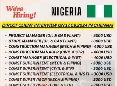 Nigeria Oil & Gas Job Openings