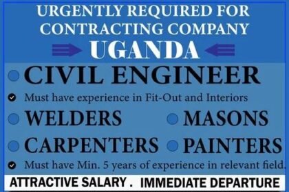 Urgent Hiring for Contracting Company in Uganda – Apply Now!