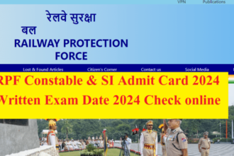 RPF Admit Card 2024